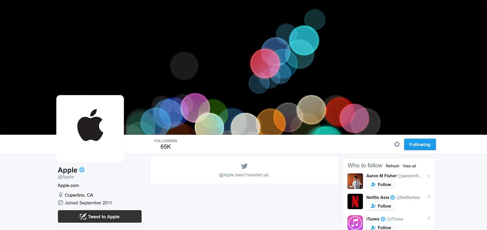 Apple-ს გაახსენდა, რომ Twitter-ის ანგარიში აქვს