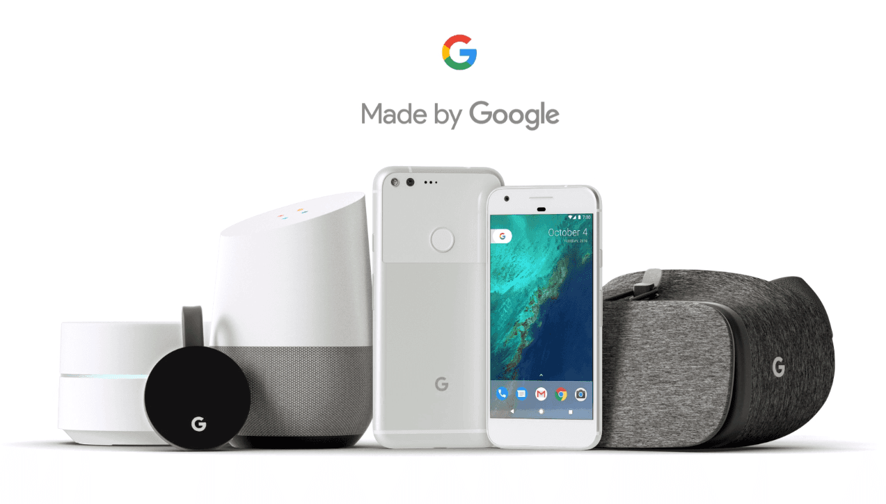 Made By Google: Pixel, Daydream View, WiFi, Chromecast Ultra, Home