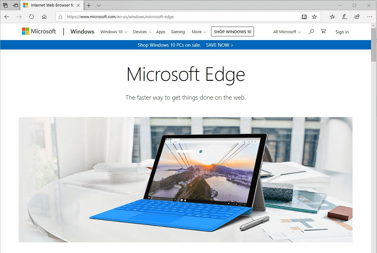 Windows 10-ში Edge აღარ იქნება