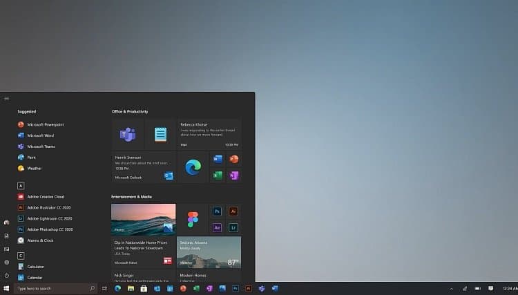 Microsoft-მა Start მენიუს რედიზაინი გვაჩვენა
