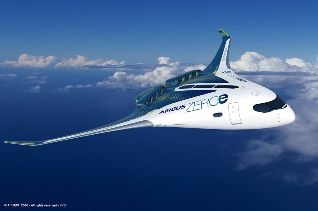 Airbus-მა სამი ნულოვანი ნახშირორჟანგის გამონაბოლქვის მქონე თვითმფრინავის კონცეპტი წარმოადგინა