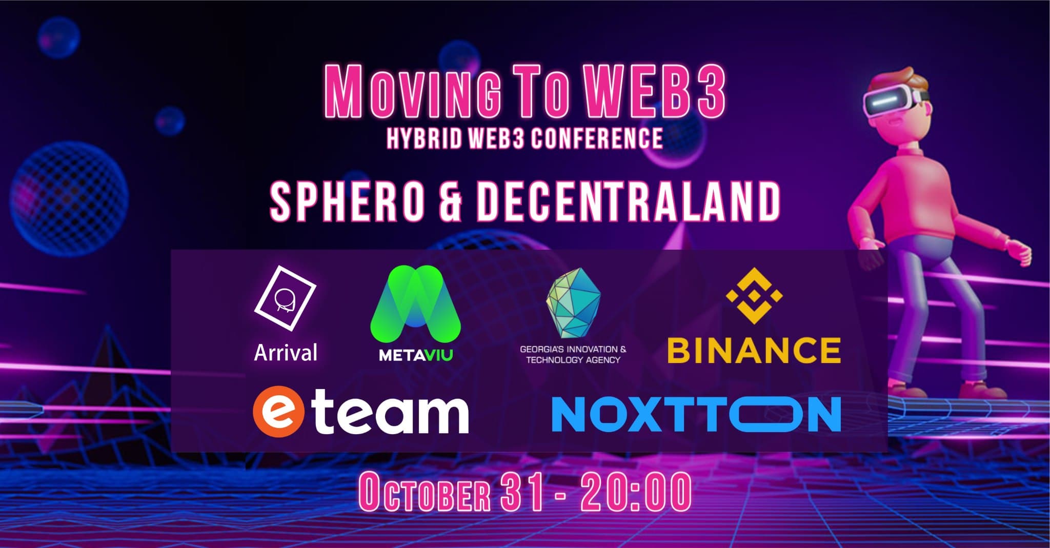 Moving To WEB3 –  ჰიბრიდული კონფერენცია რეალურ სივრცეში და მეტავერსში ჩატარდება