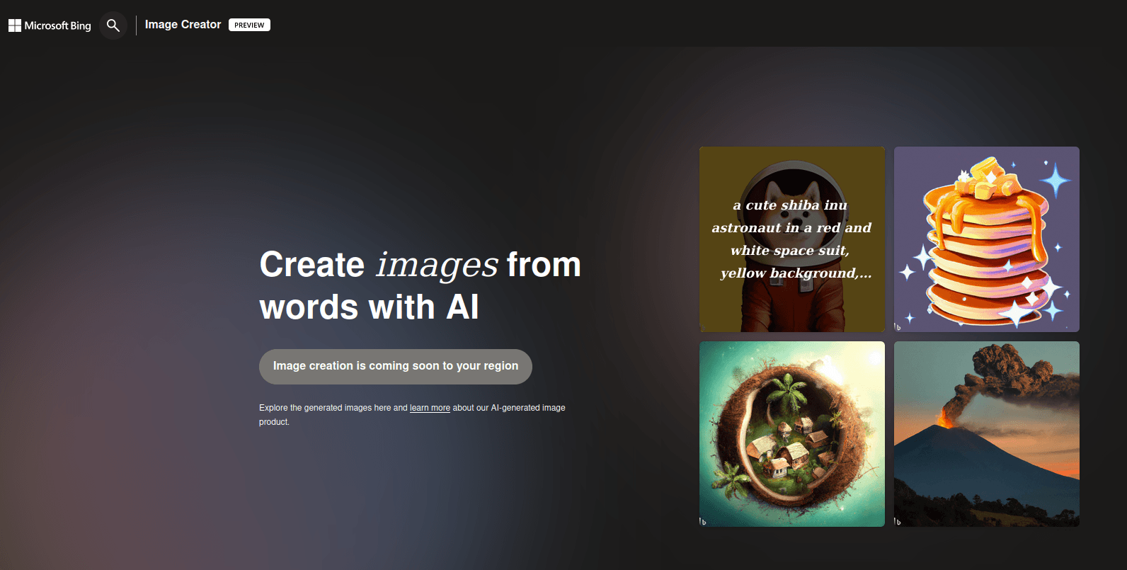 Microsoft-მა Bing Image Creator გამოუშვა