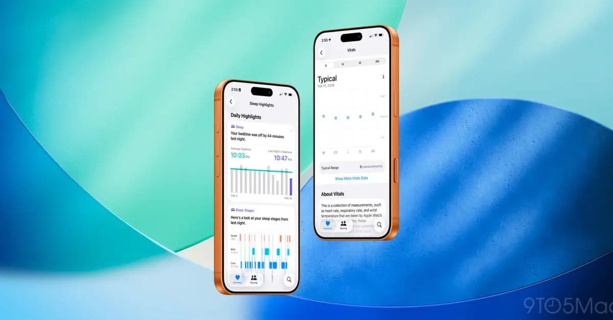 iOS 26.4-მა Apple Health-ს ძილისა და სასიცოცხლო მაჩვენებლების ახალი ფუნქციები დაამატა
