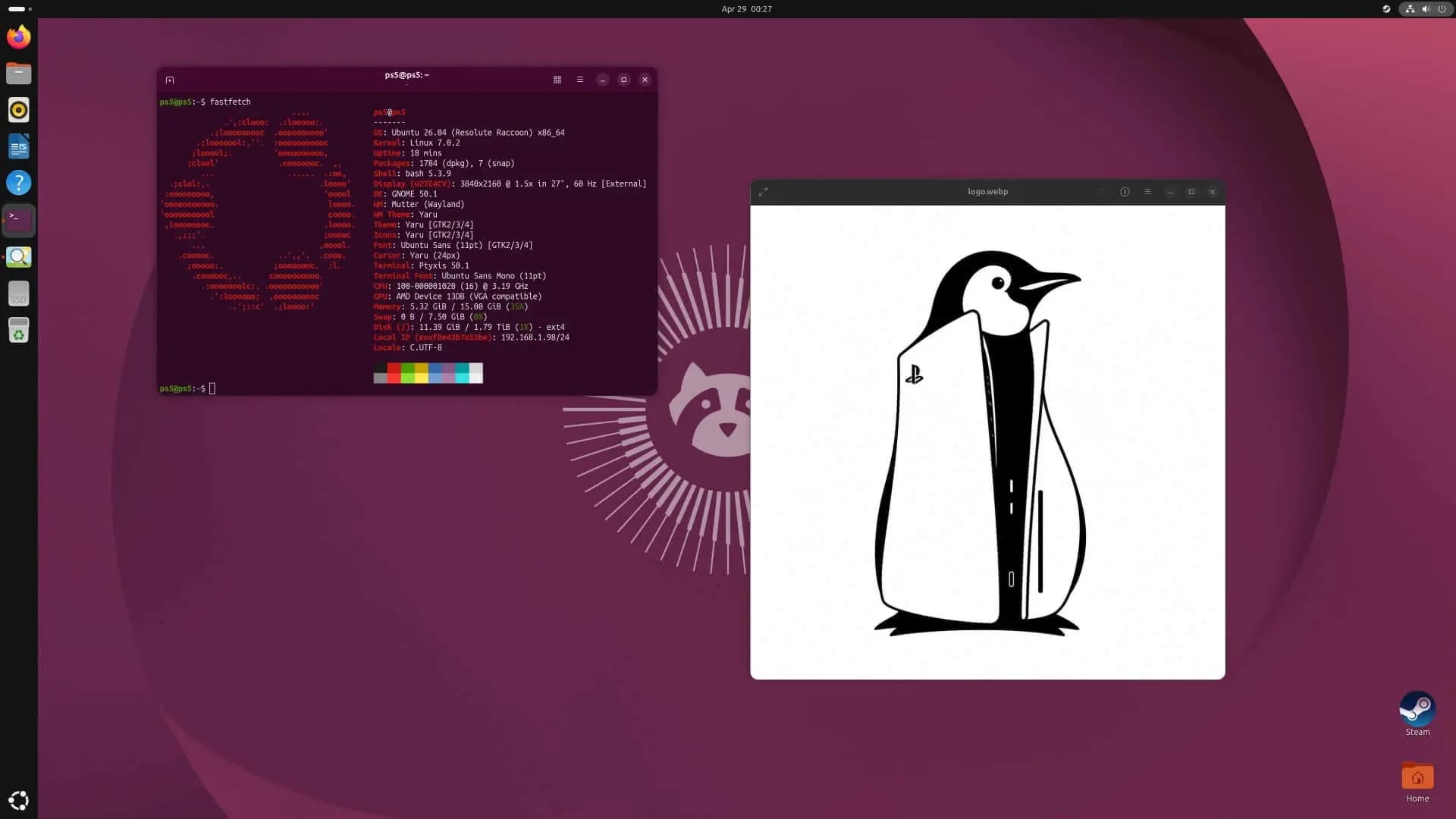 ვიღაცამ PS5 Linux-ის სათამაშო კომპიუტერად აქცია და ის მართლაც მუშაობს
