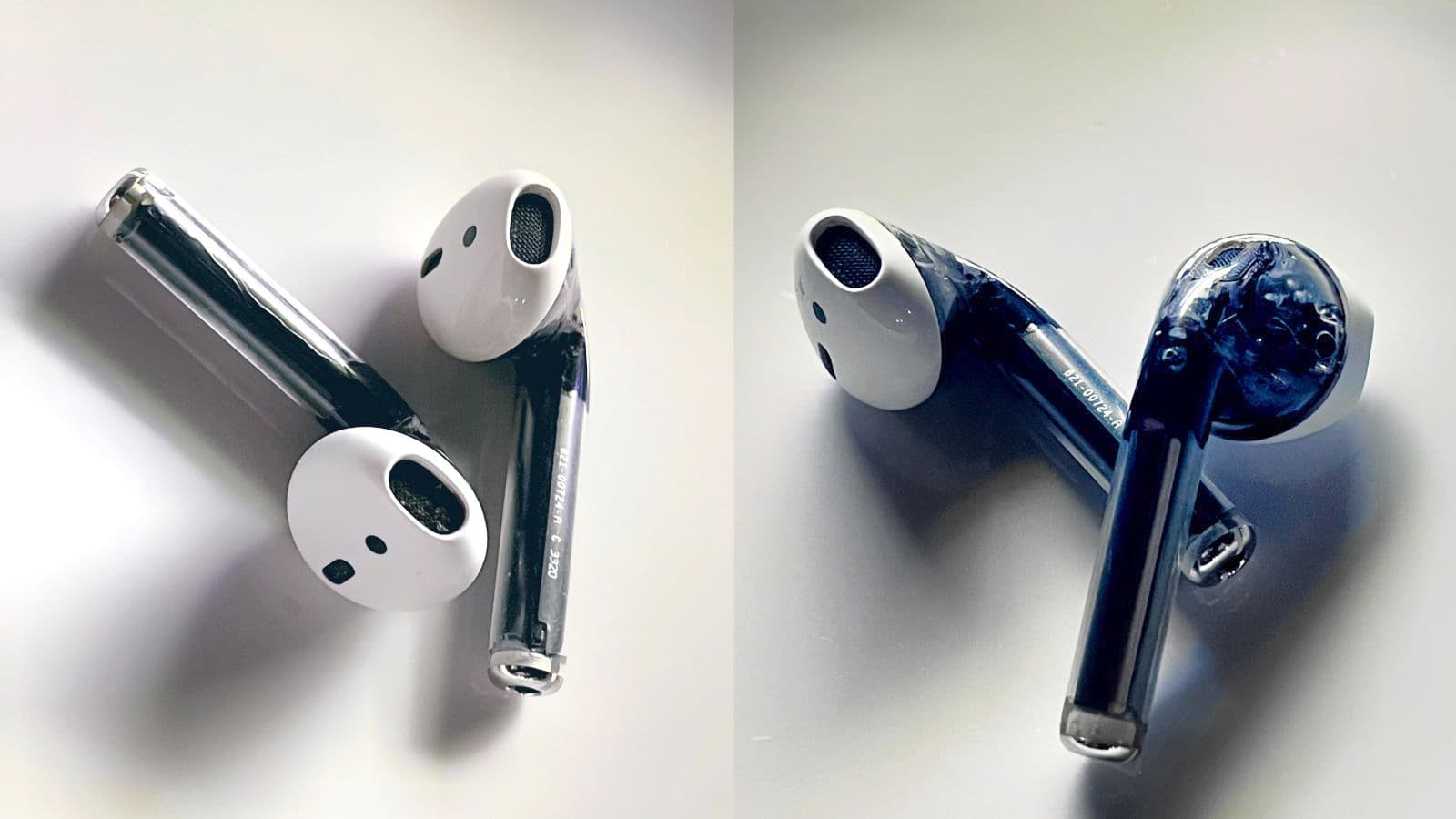 გამოჩნდა AirPods-ის პროტოტიპის ფოტო ოფიციალური გამჭვირვალე კორპუსში
