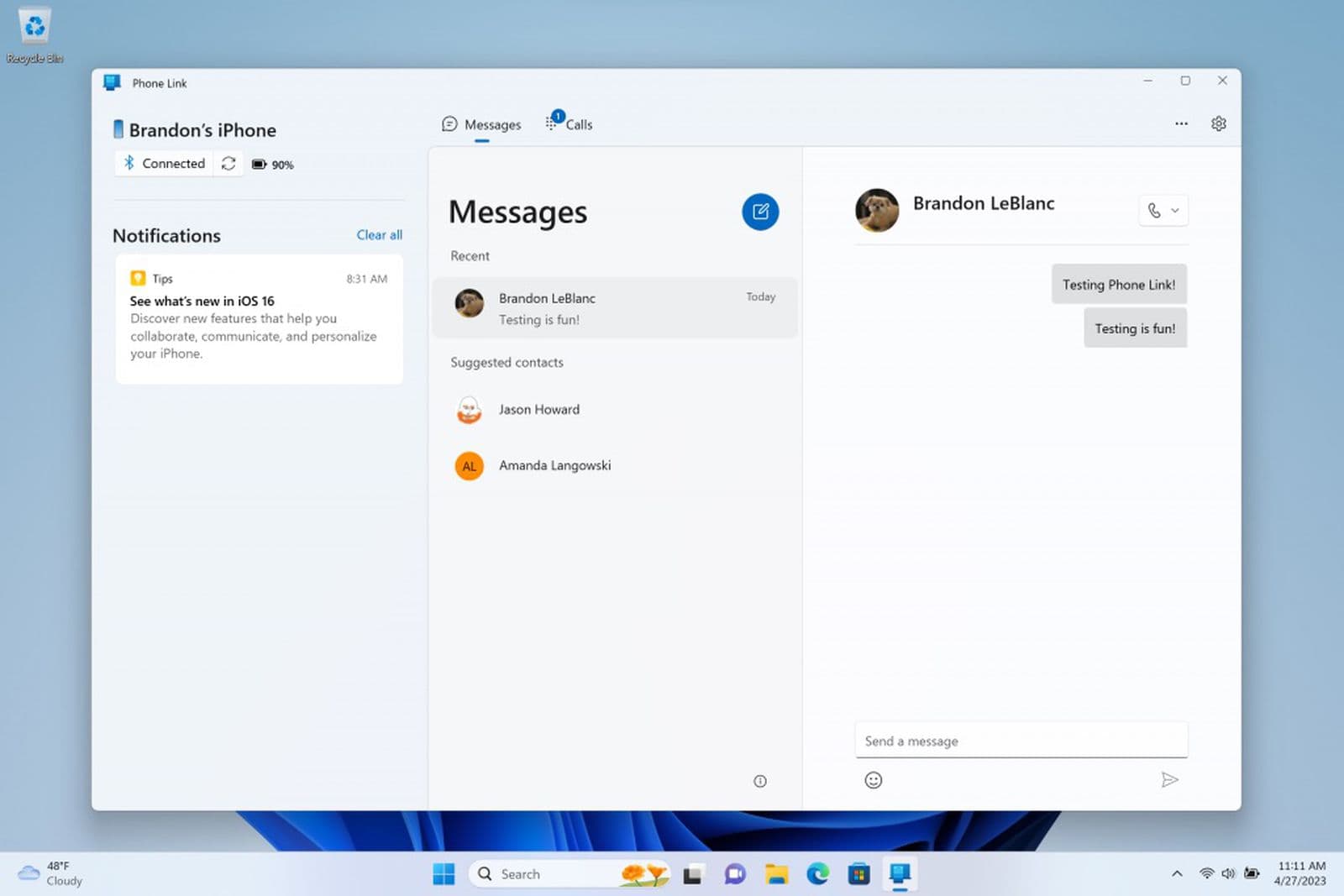 Microsoft ამატებს iMessage-ის მხარდაჭერას Windows 11-ში, მაგრამ შეზღუდვებით