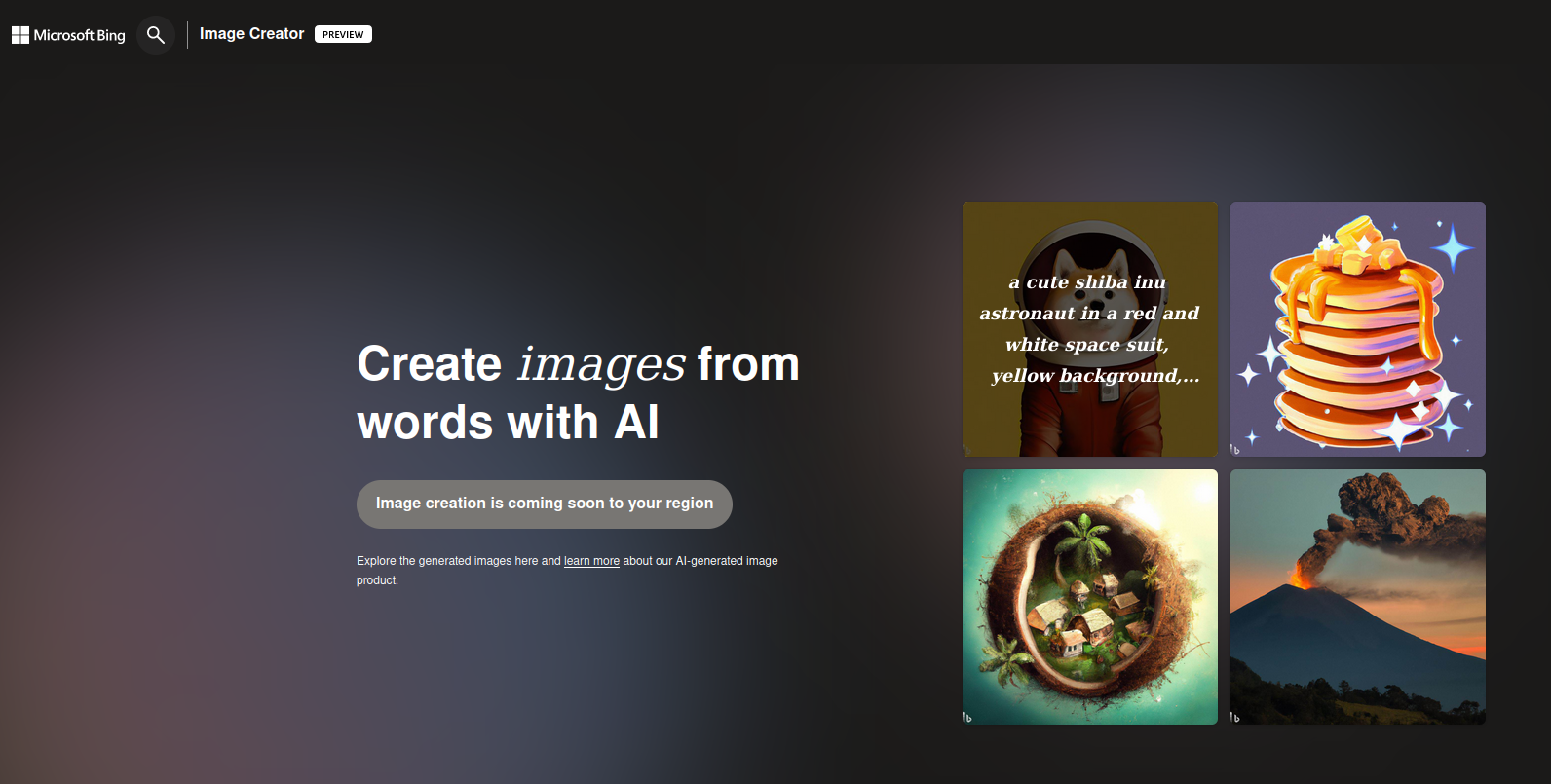 Microsoft-მა Bing Image Creator გამოუშვა