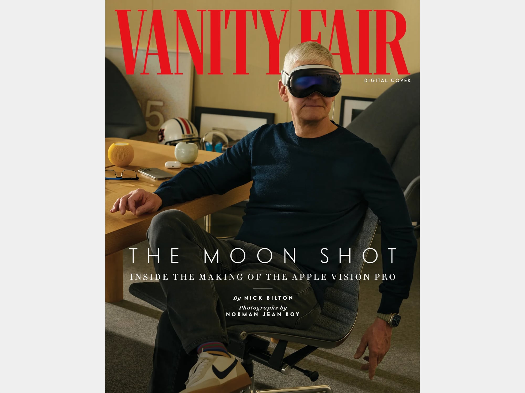 ტიმ კუკმა ისაუბრა Vision Pro-ს პირველ პროტოტიპზე. ეს იყო გიგანტური ყუთი, რომლითაც ვერ დადიხარ.