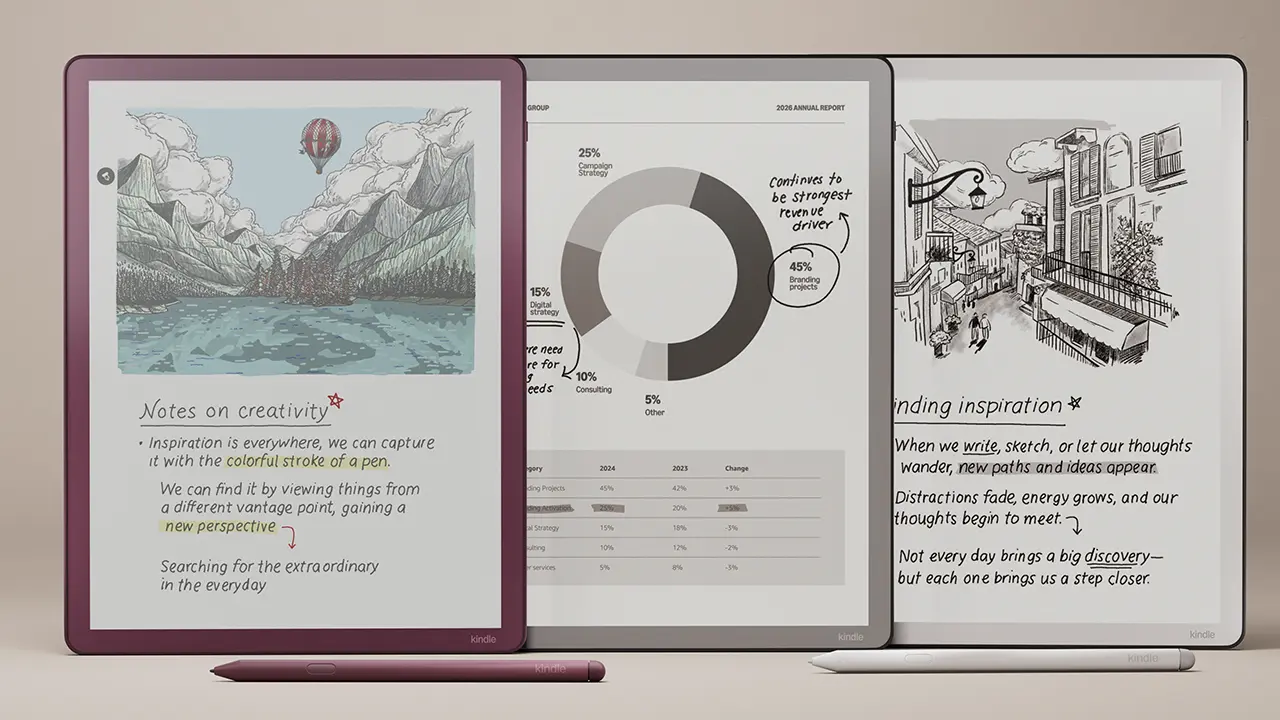 ამაზონმა წარმოადგინა განახლებული Kindle Scribe ფერადი E-Ink ეკრანითა და ნეიროქსელებით